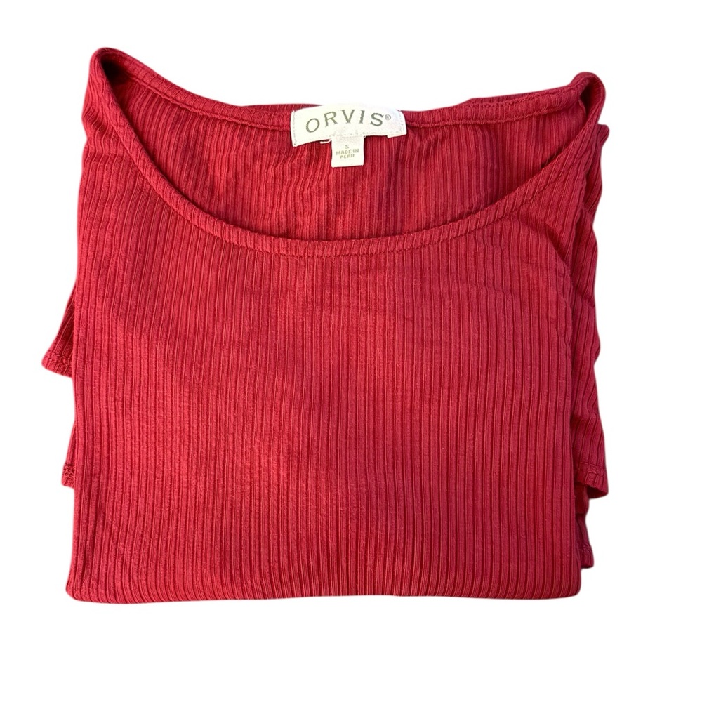Orvis Red Long Sleeve Tunic